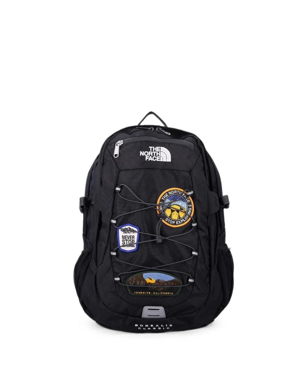 The North Face Blue Borealis Classic Patch-Detail Backpack for men
