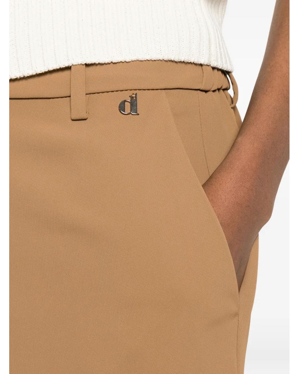 Pantaloni Con Logo di Dixie in Natural
