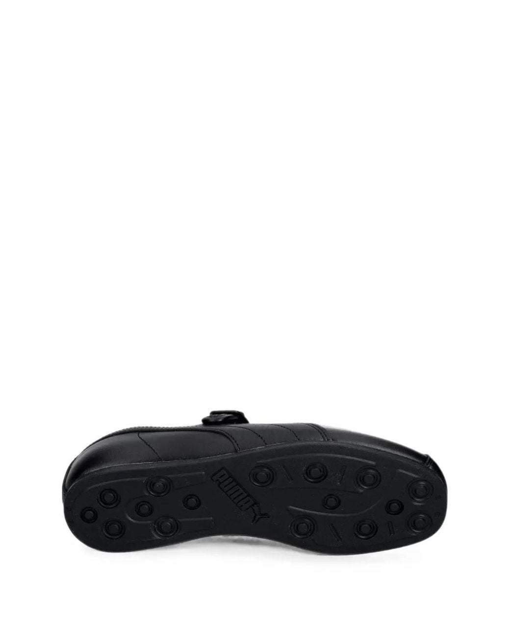 PUMA Black Tacklette Buckle-Strap Ballet Flats