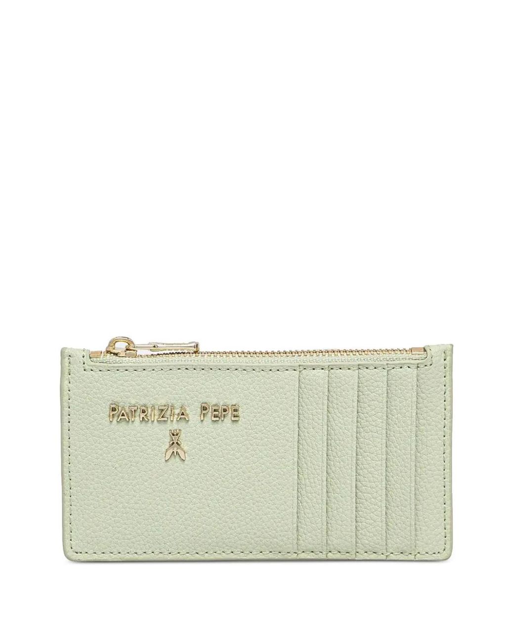 Patrizia Pepe Green Logo-Plaque Wallet