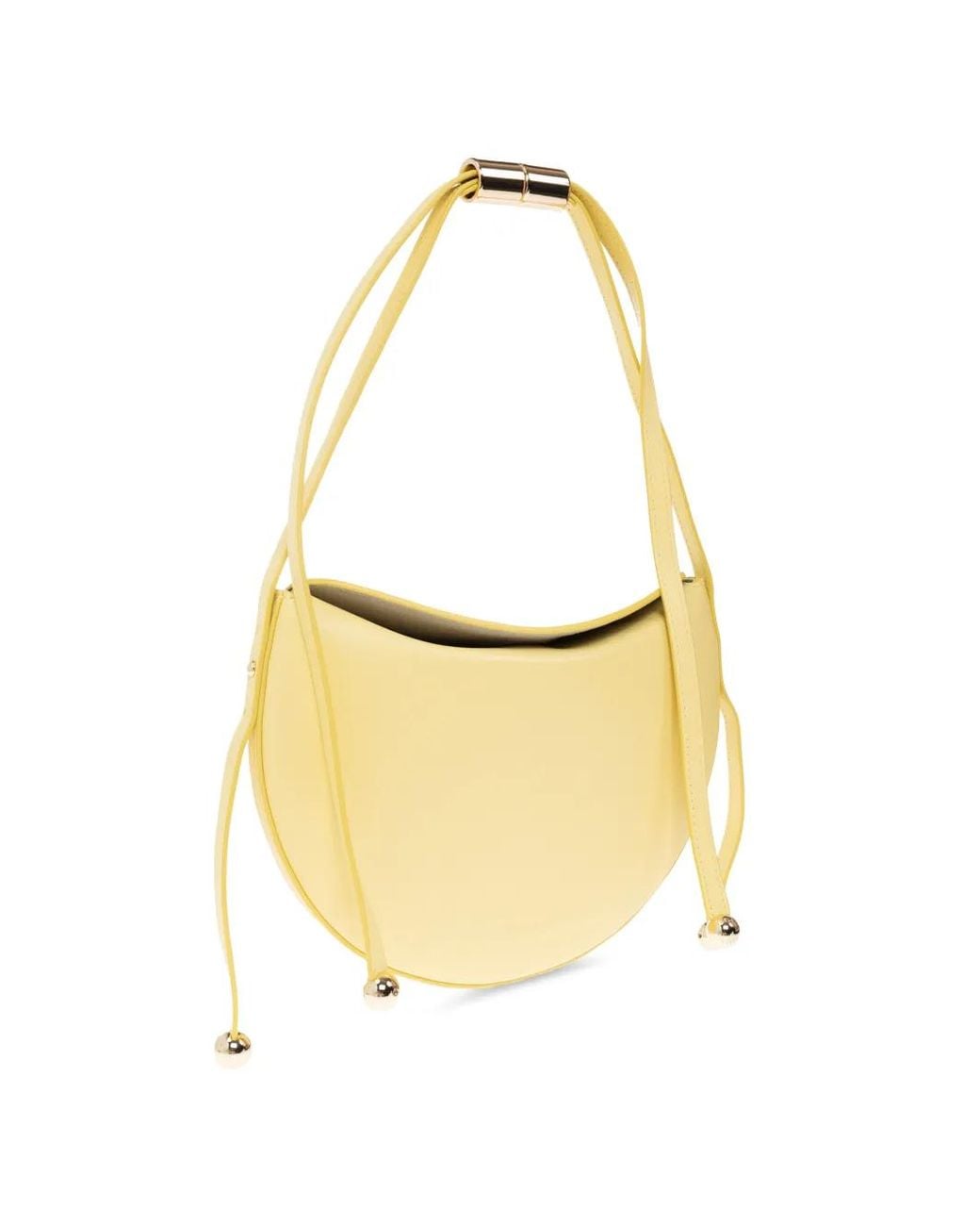 Furla White Small Moonstone Leather Shoulder Bag