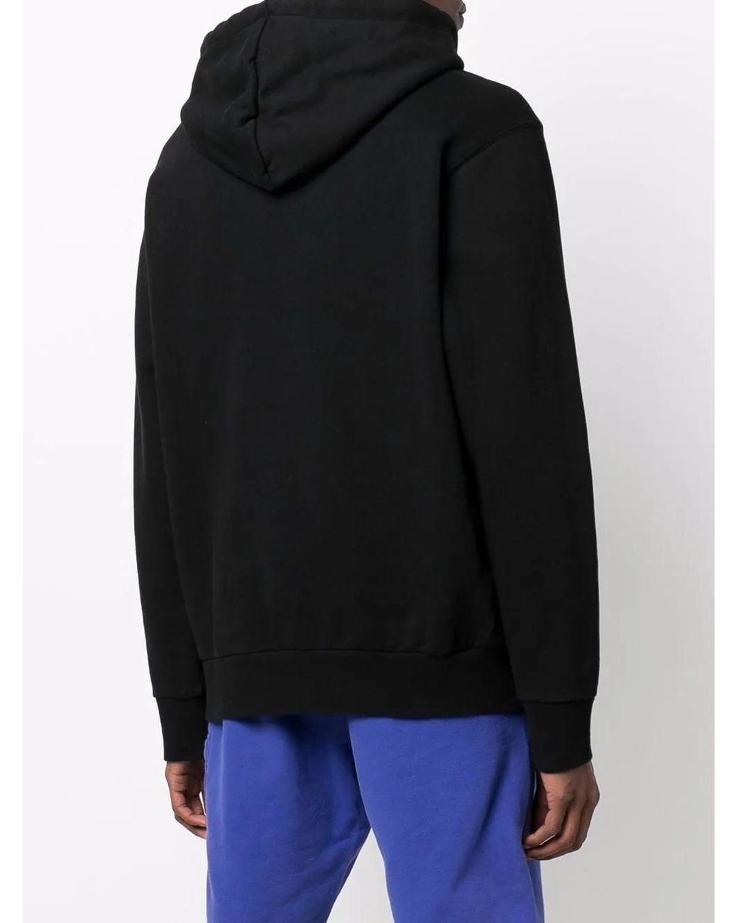 Palm Angels Black Las Vegas Sprayed-Logo Hoodie for men