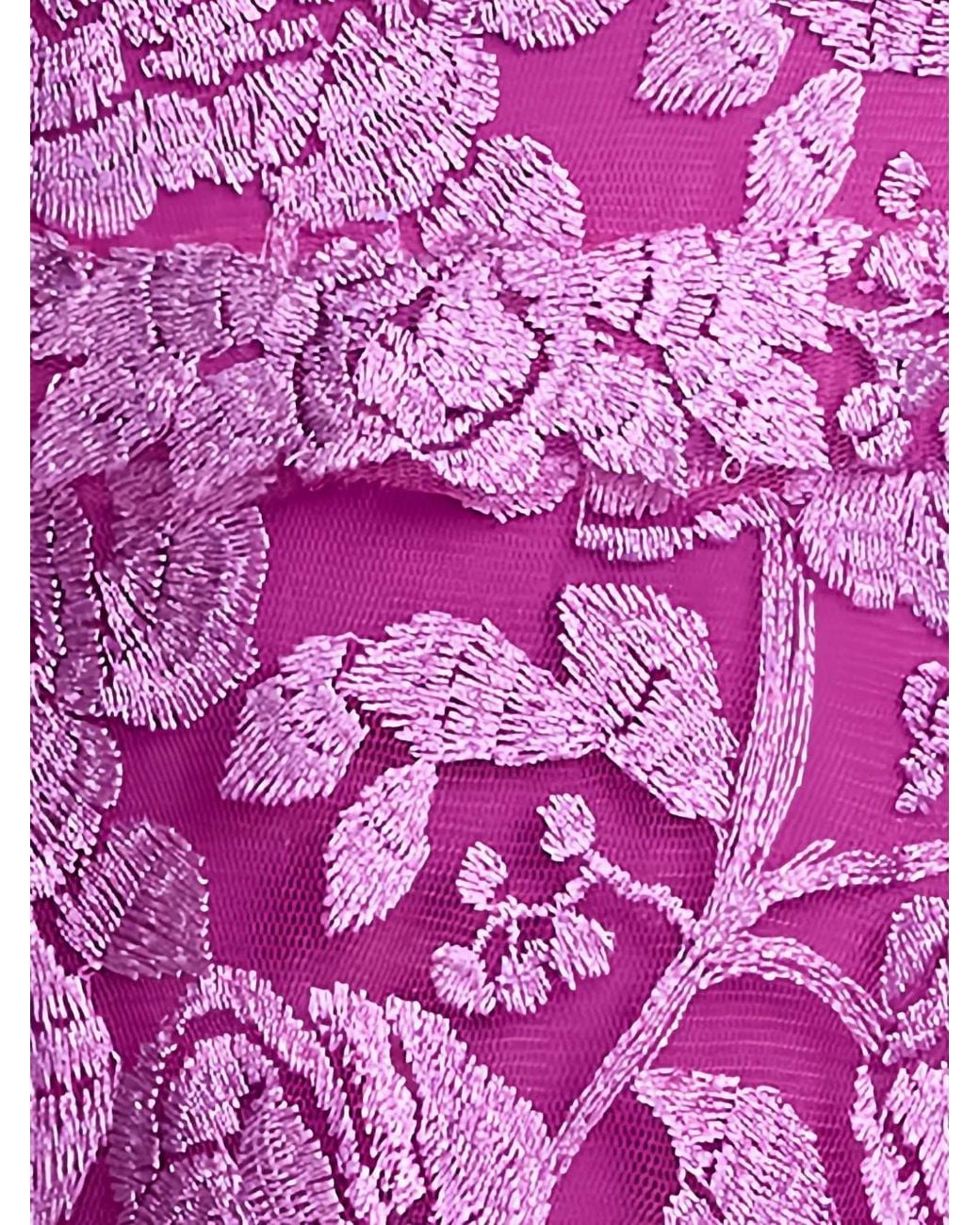 Tadashi Shoji Pink Floral Lace Dress