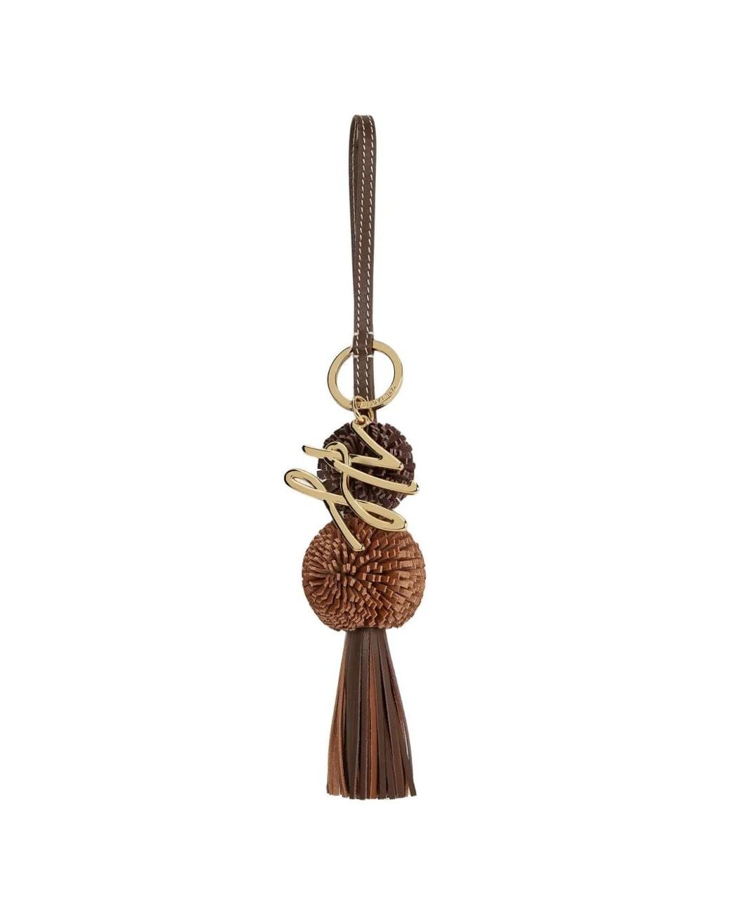 Karl Lagerfeld White K/Autograph Pompom Charm