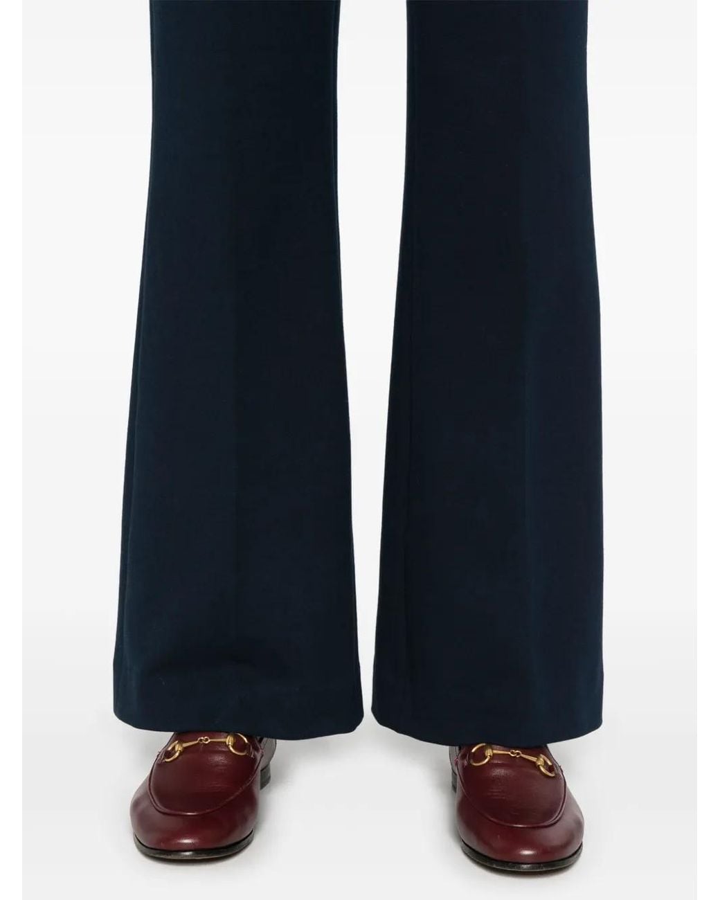 Circolo 1901 Blue Jersey Flared Trousers