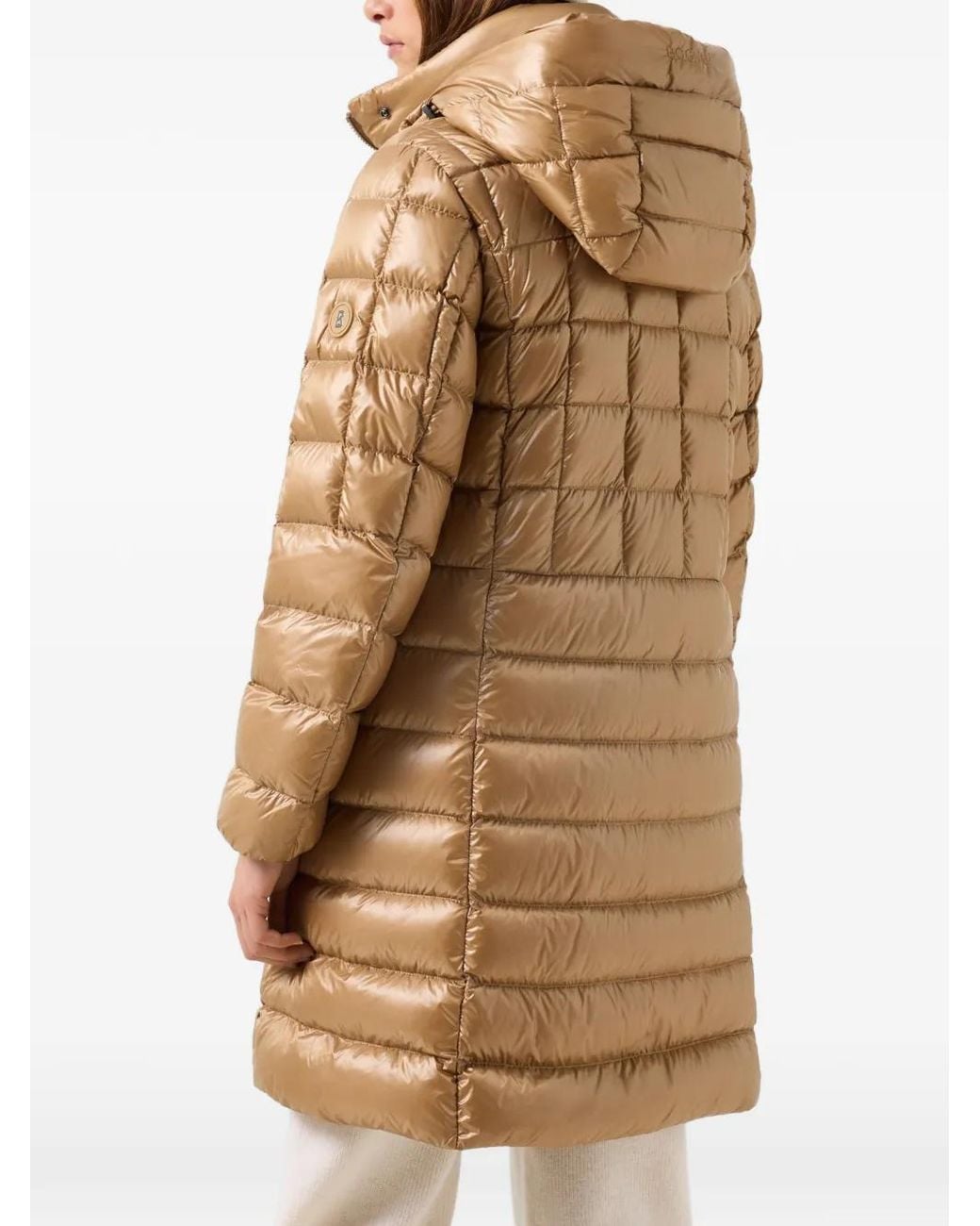 Bogner Brown Meryl Quilted Hooded Coat
