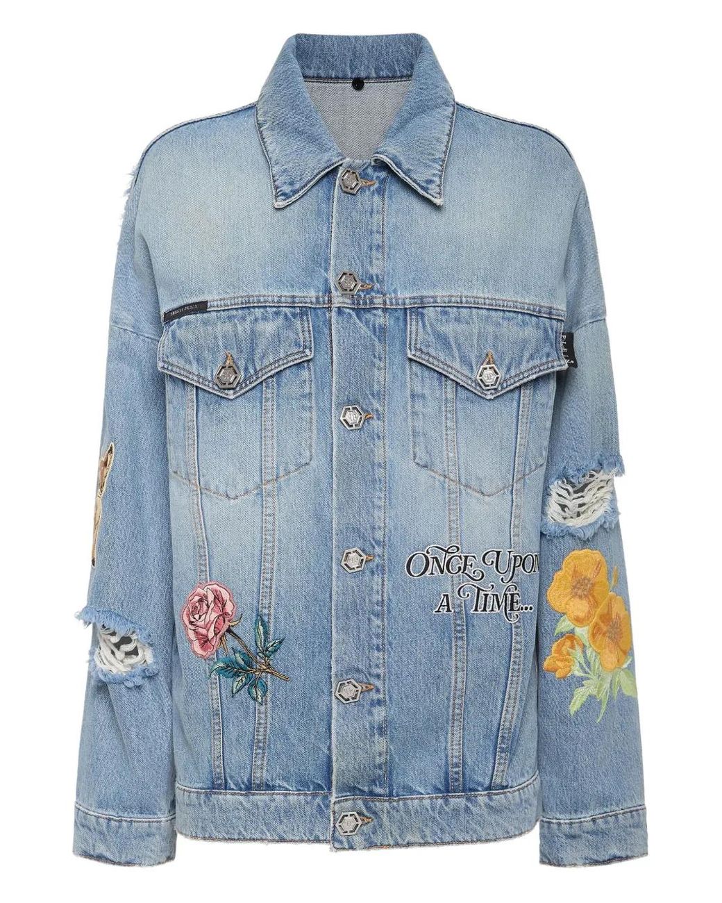 Philipp Plein Blue Roedge Jacket Fairy