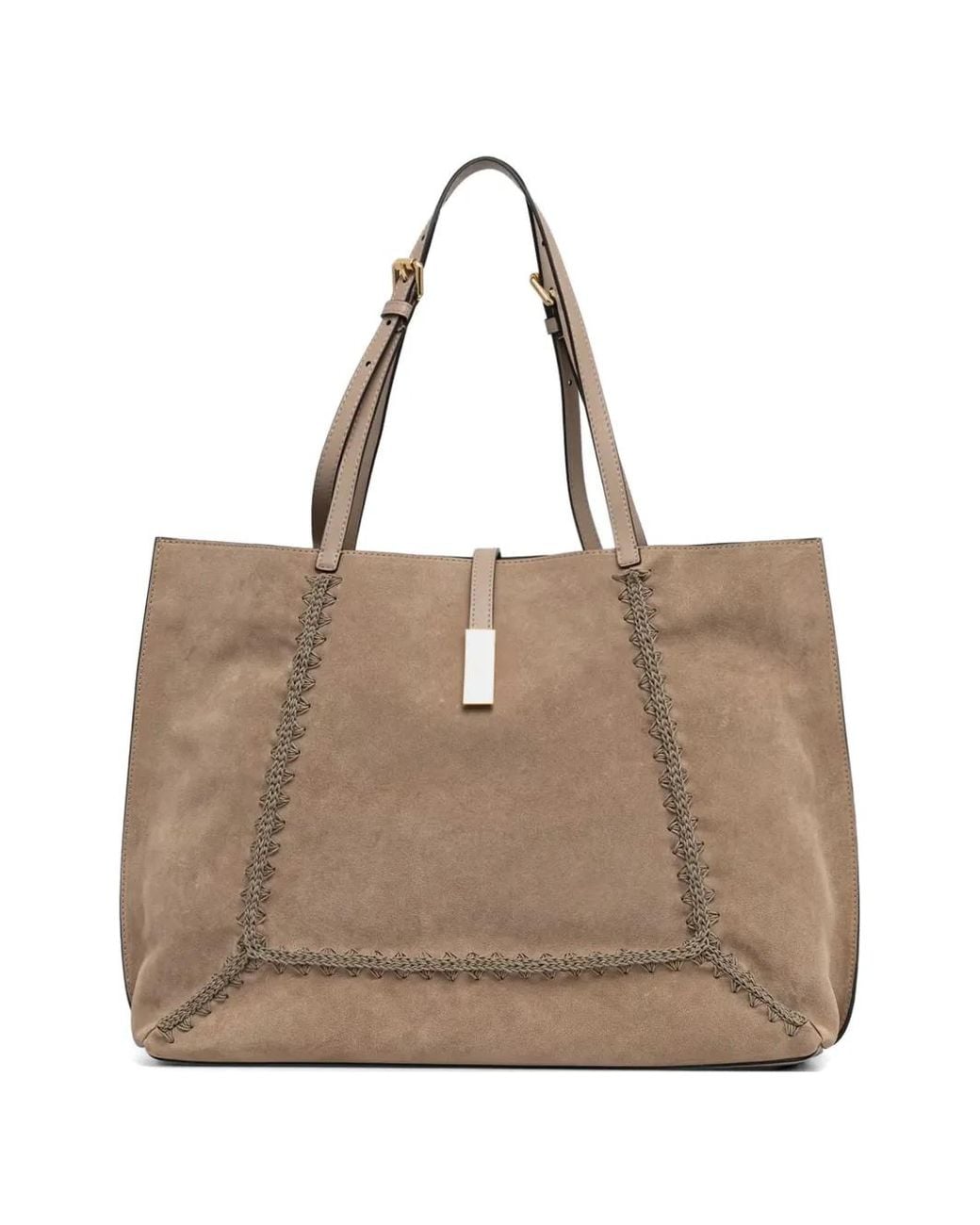 Pollini Natural Sac Cabas Austin En Daim