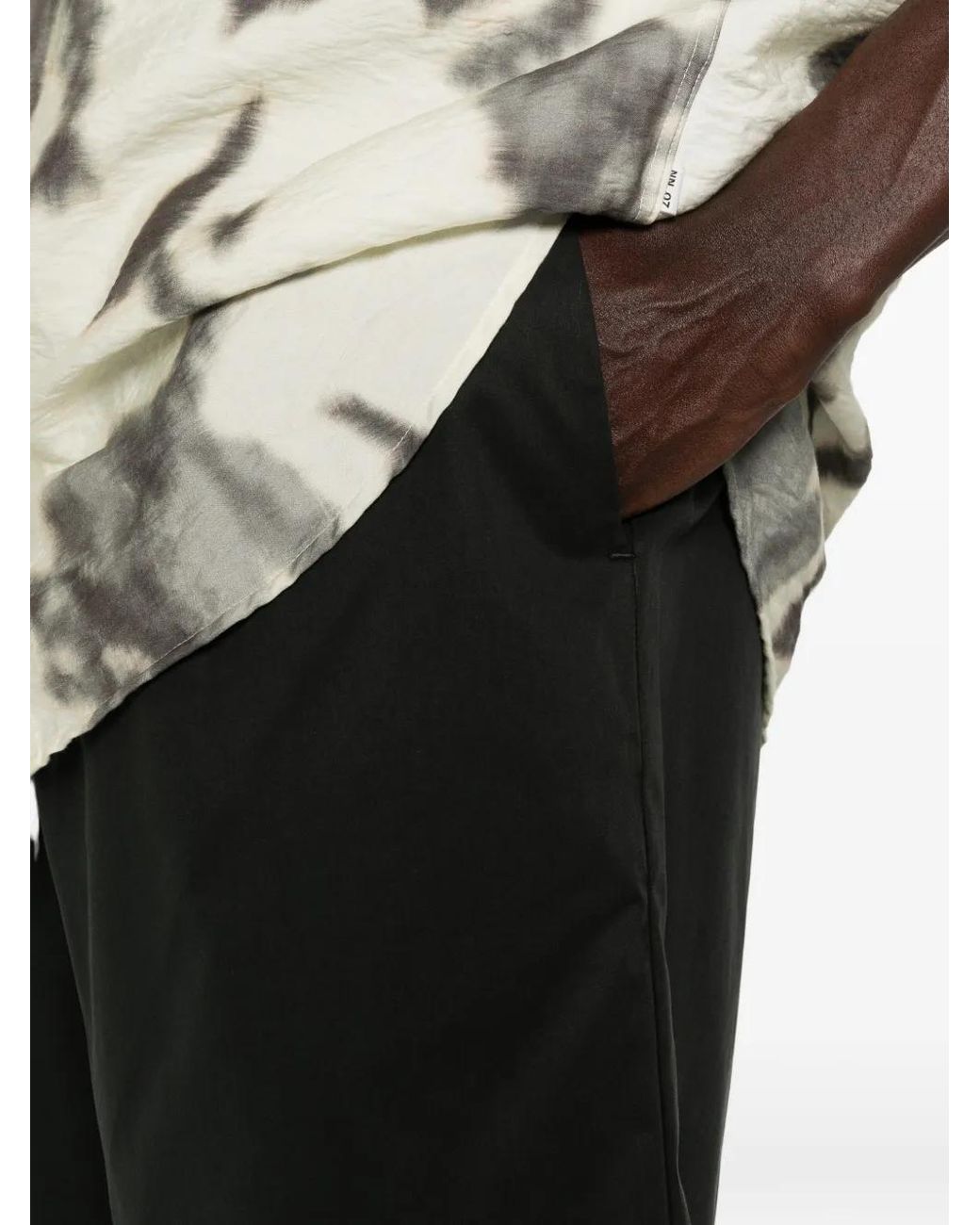 Myths Black Tailored Shorts for men