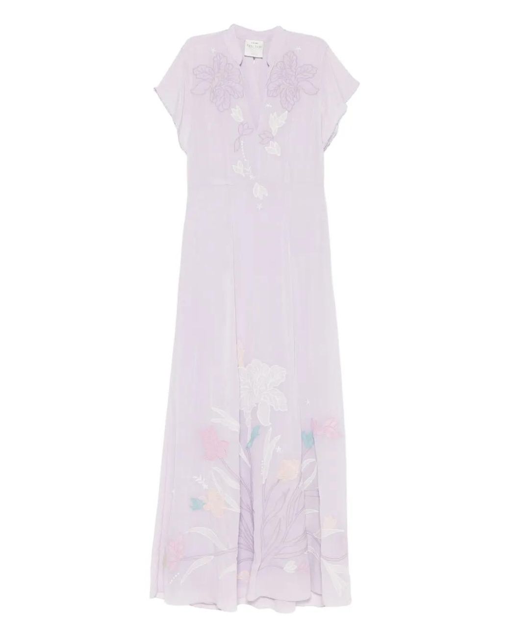 Forte_forte Purple Floral Maxi Dress