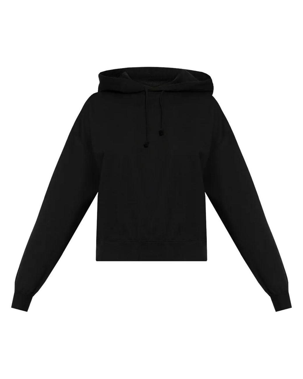 Y-3 Black Logo-Print Hoodie