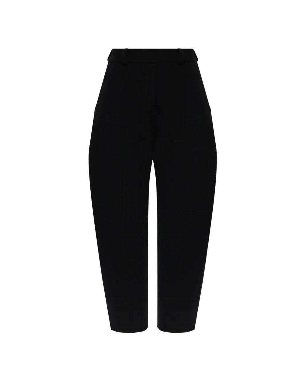 Lisa Yang Black Wrenda Belt-Loops Trousers