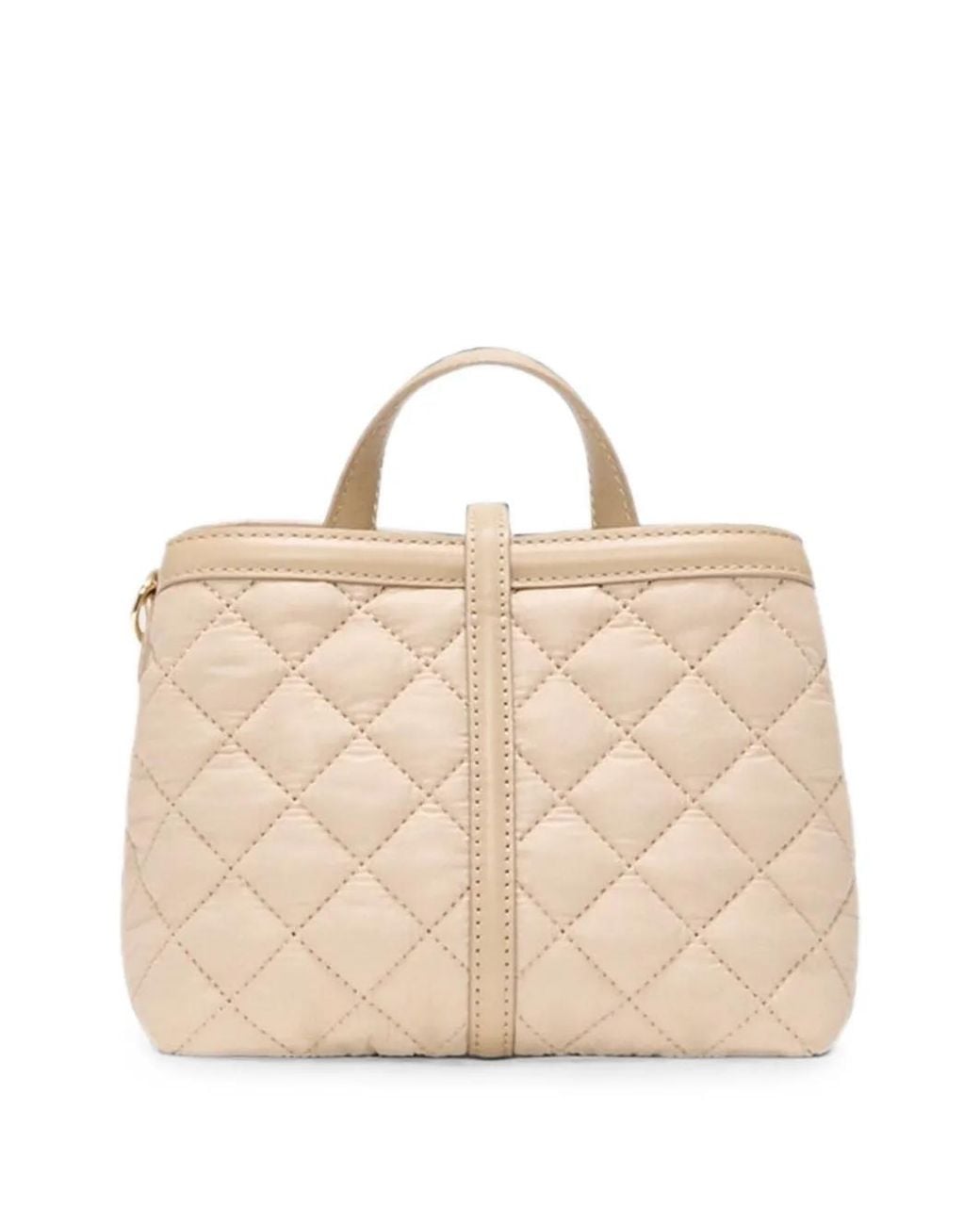 MZ Wallace Natural Mini Astor Quilted Tote Bag