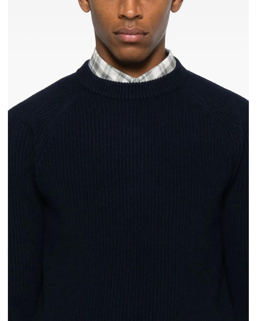Mc2 Saint Barth Blue Marine Wool Sweater for men