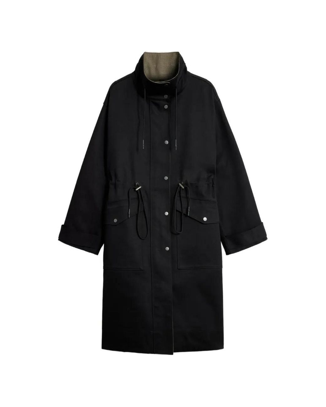 Soeur Black Luce Reversible Parka Coat