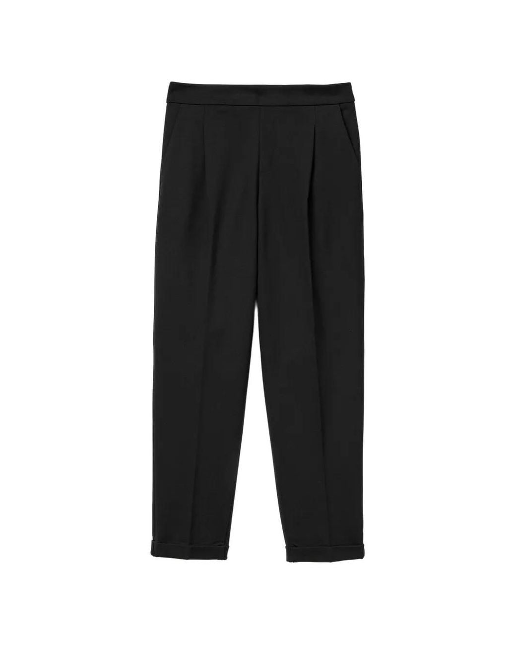 Benetton Black Cuffed Trousers