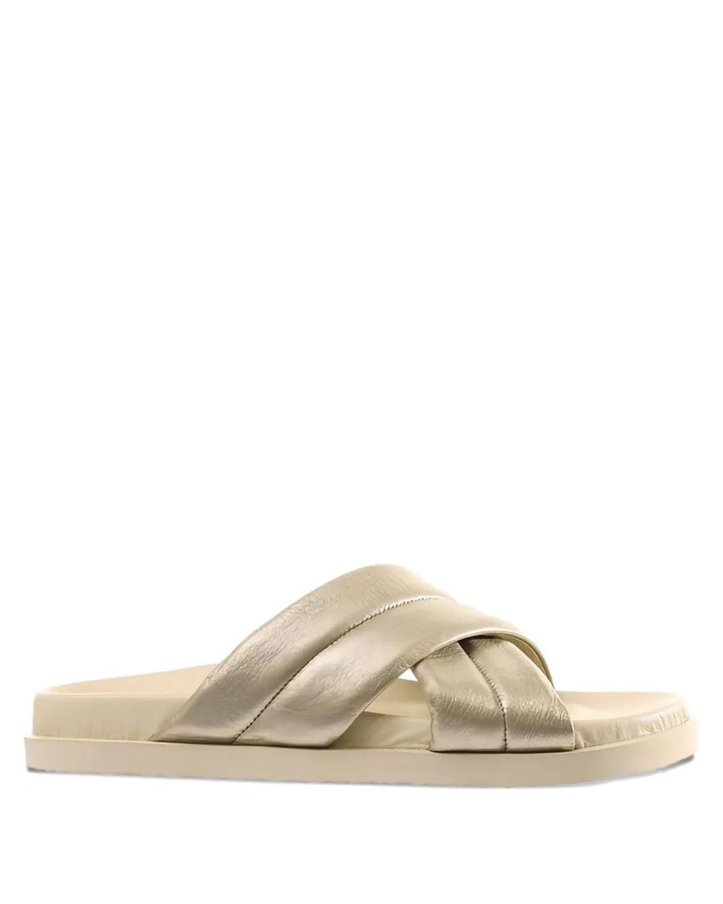 Högl Metallic Tessa Cross-Strap Slide Sandals