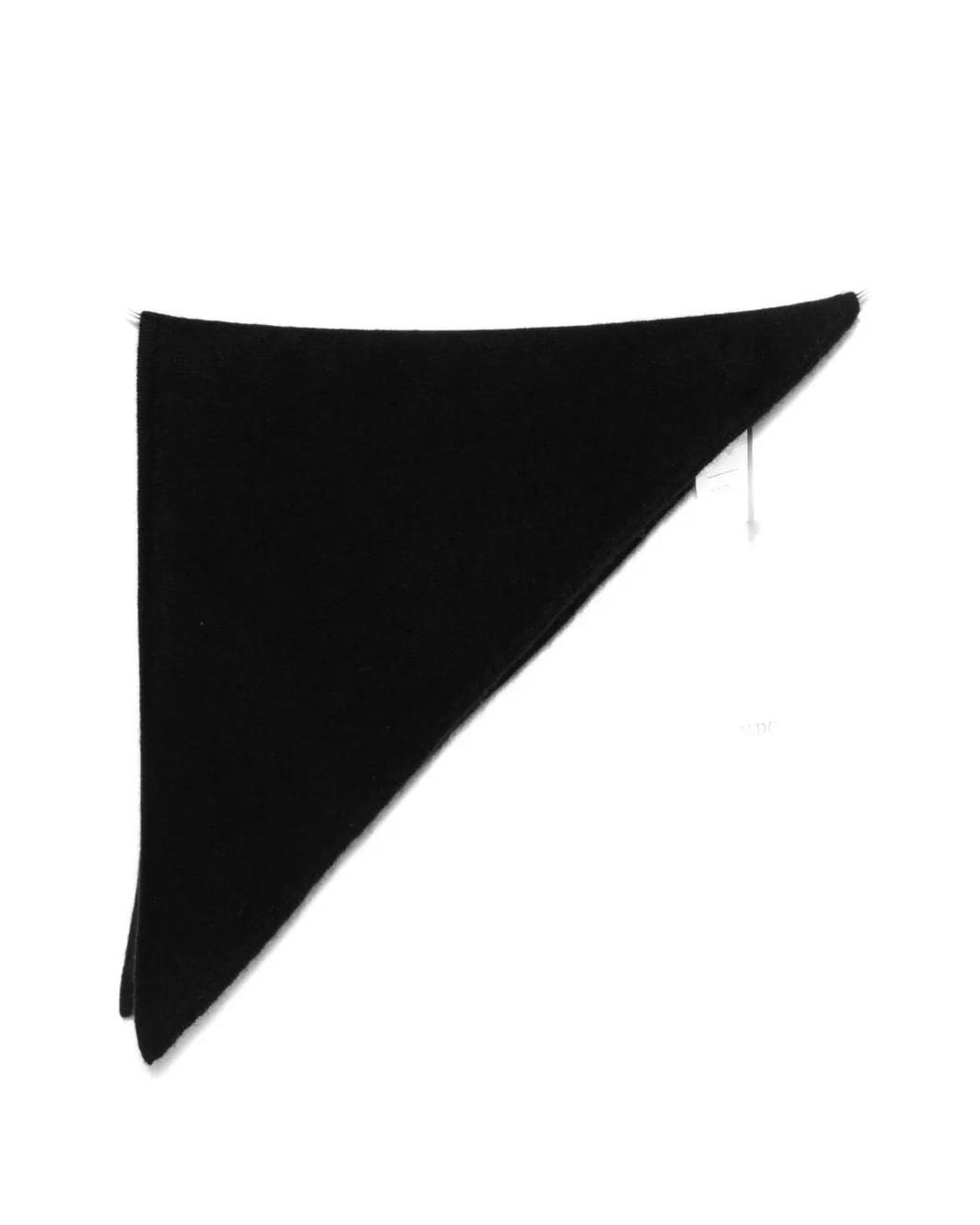 Almada Label Black Triangular Knitted Scarf