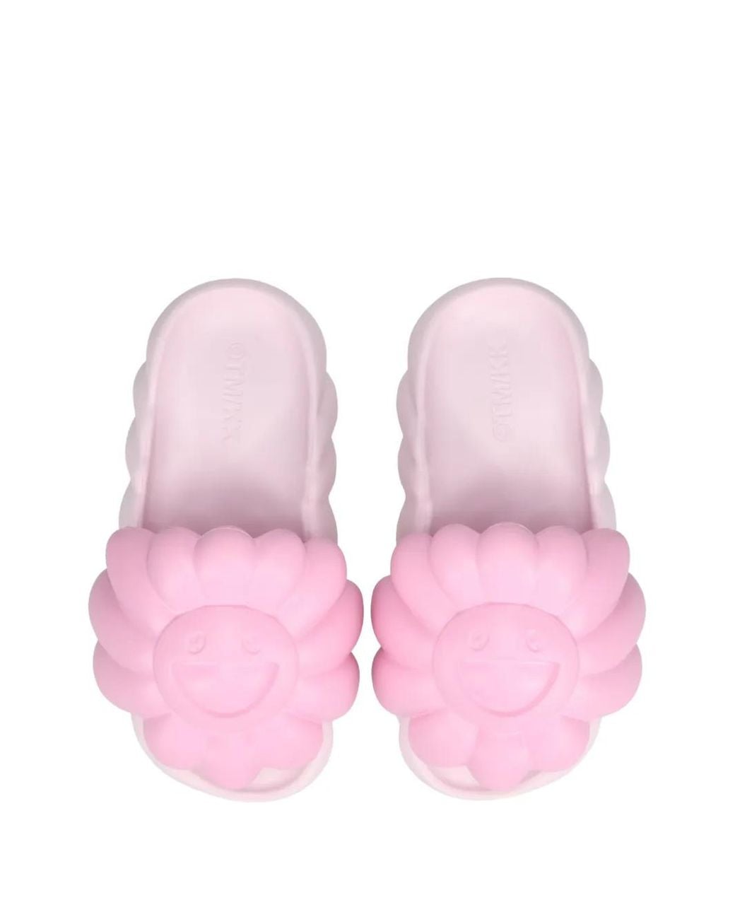 Ohana Hatake Pink Full-Bloom Floral-Applique Slides for men