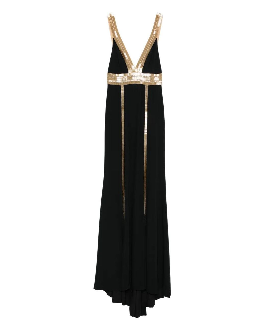 Costarellos Black Embellished Maxi Dress