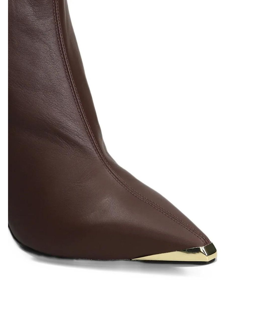 GOLD&ROUGE Black Clau Metal-Tip Ankle Boots
