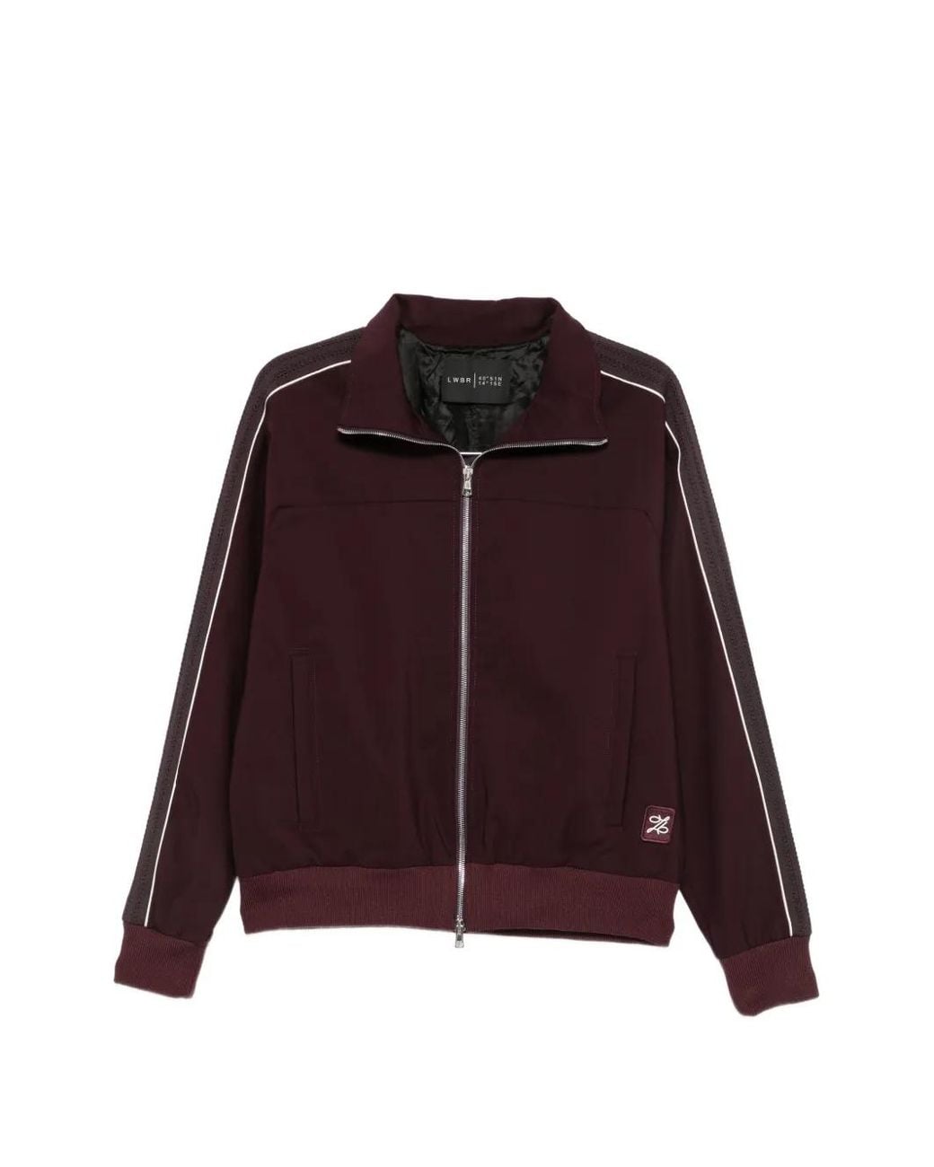 Low Brand Red Side-Stripe Zip-Up Jacket for men