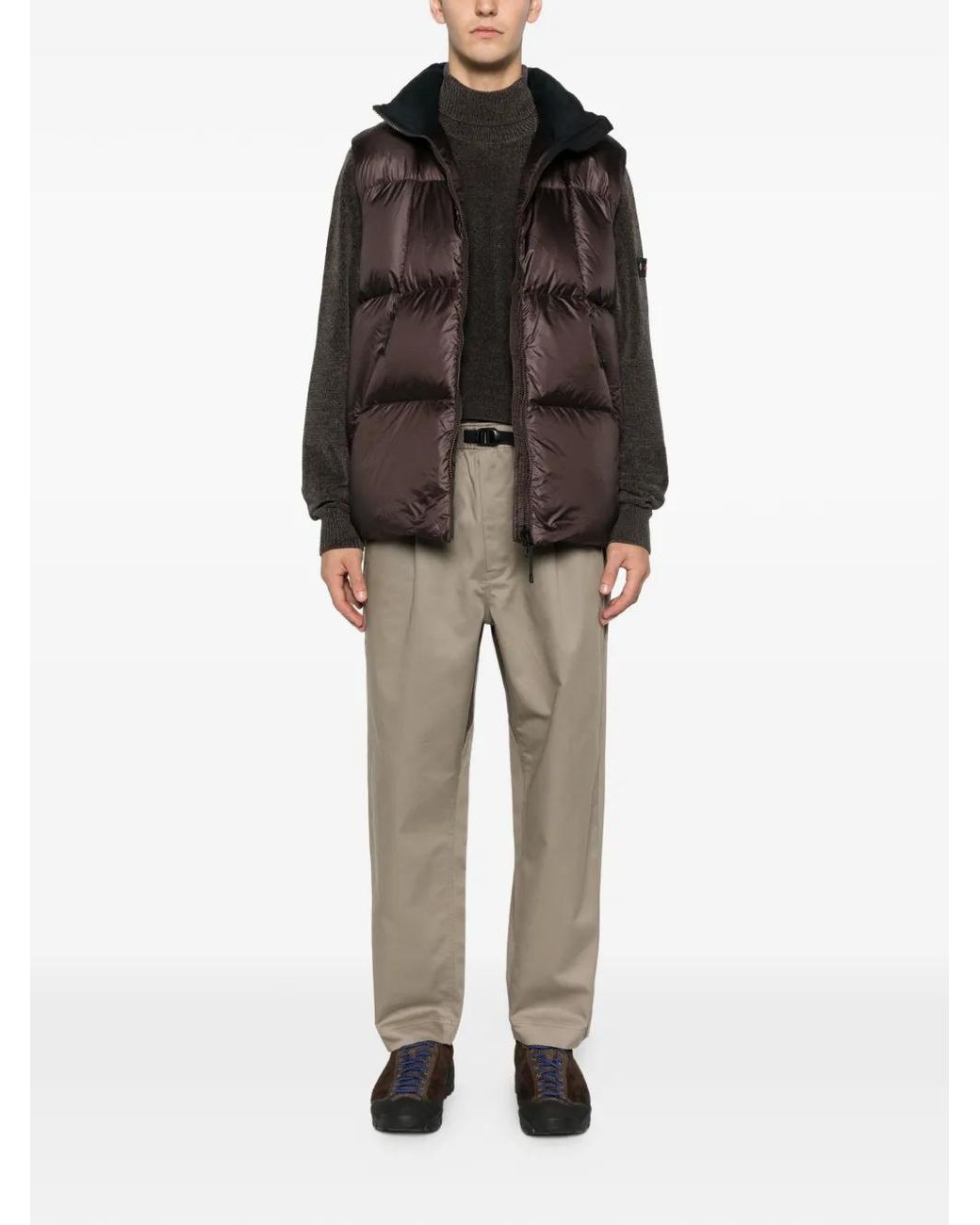 Goldwin Brown Veston À Fermeture Zippée for men