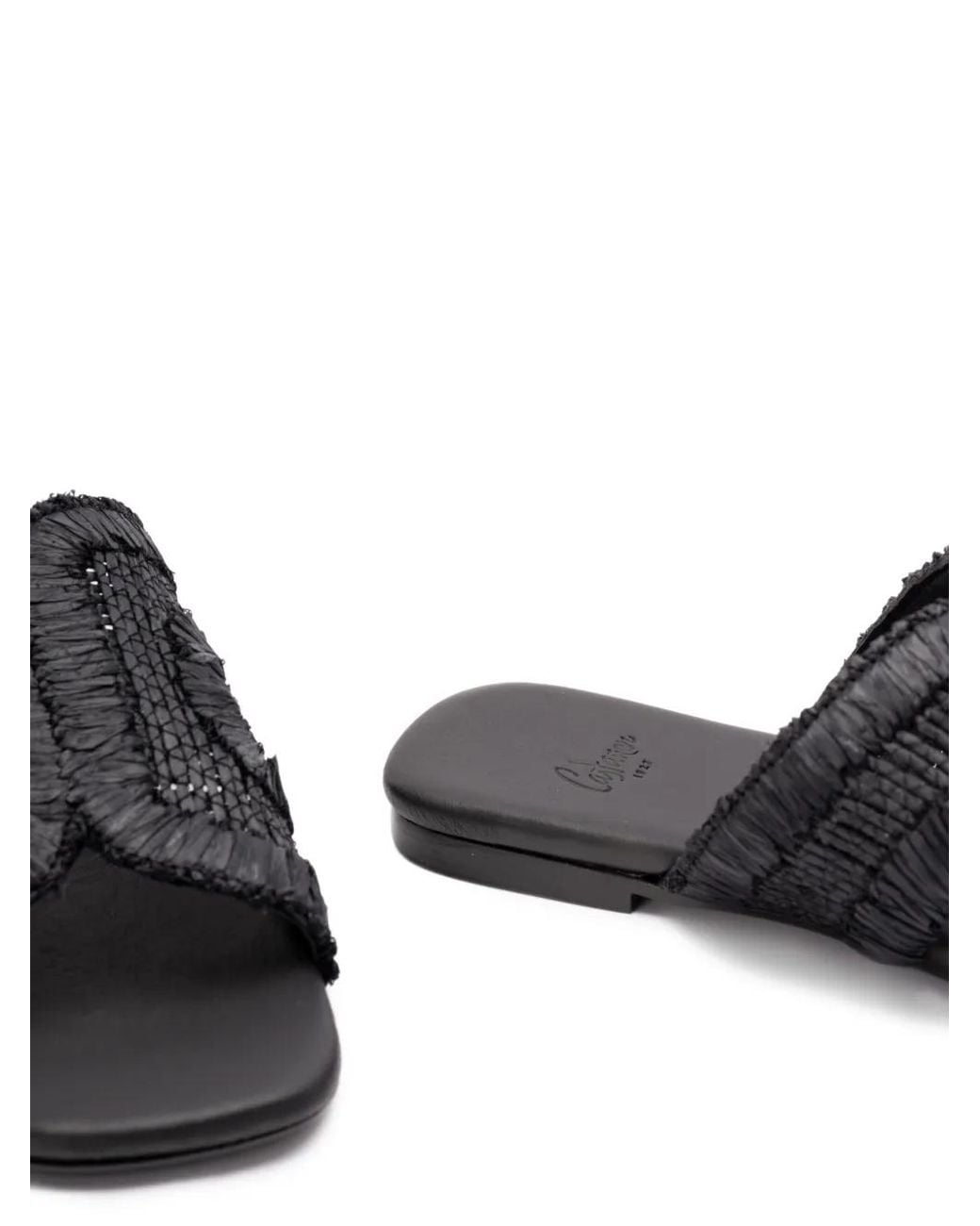 Castaner Black 'Philippa' Slippers