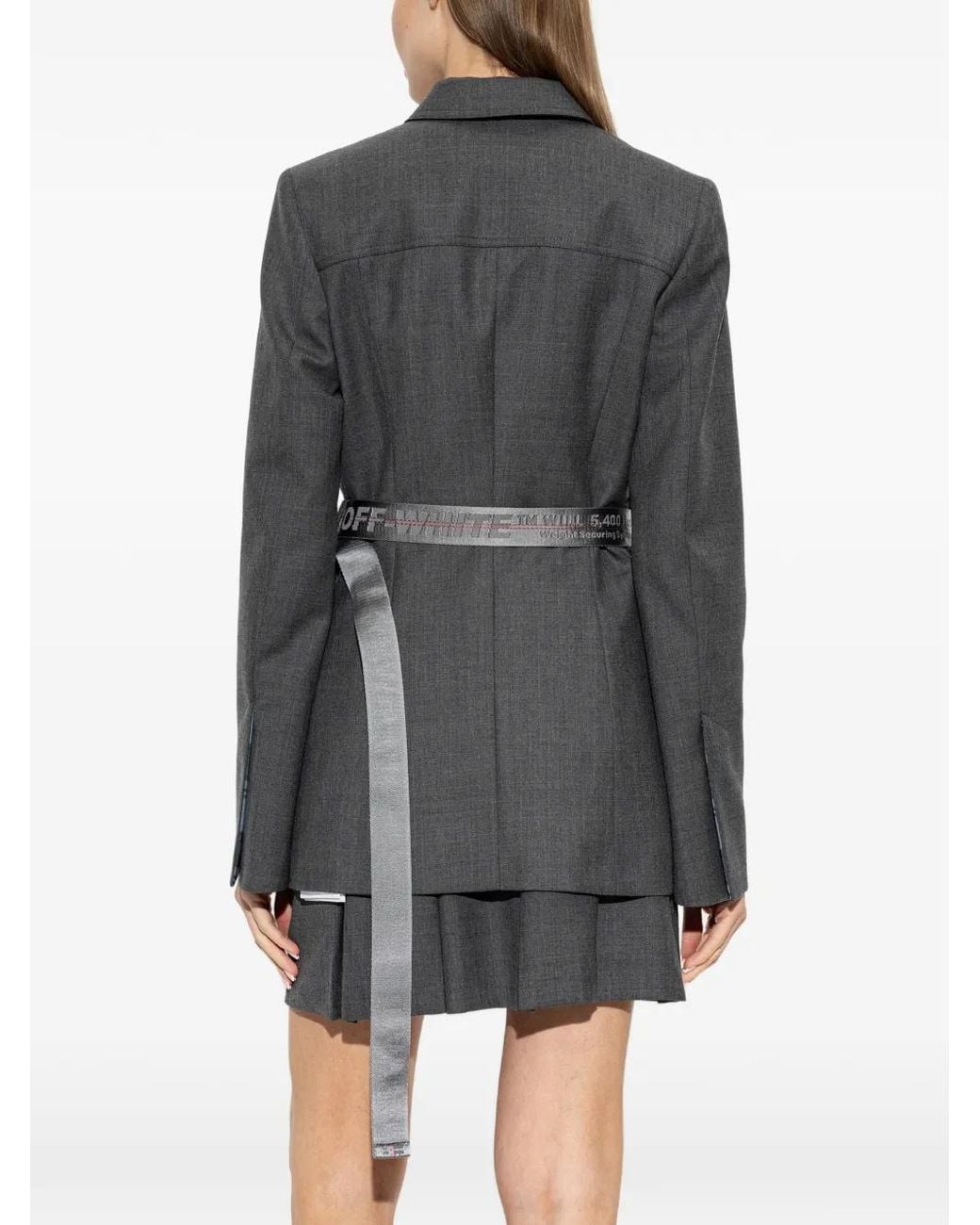 Off-White c/o Virgil Abloh Black Industrial-Belt Toybox Jacket