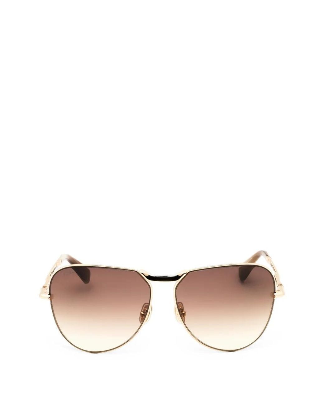 Max Mara Metallic Getönte Pilotenbrille