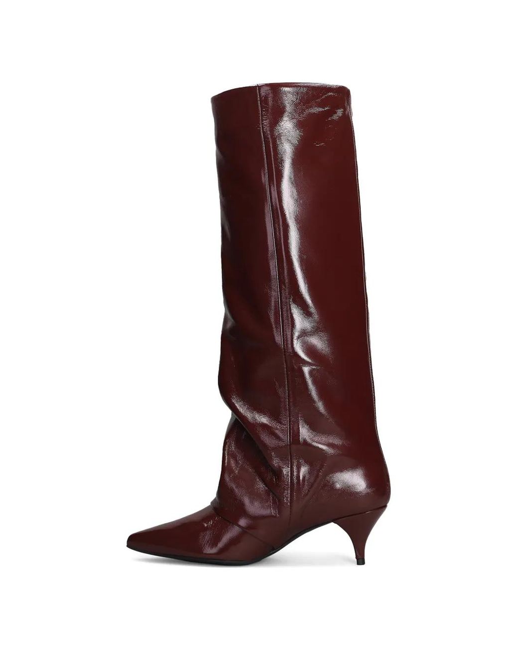 Alchimia Brown Pointed-Toe Slouchy Boots
