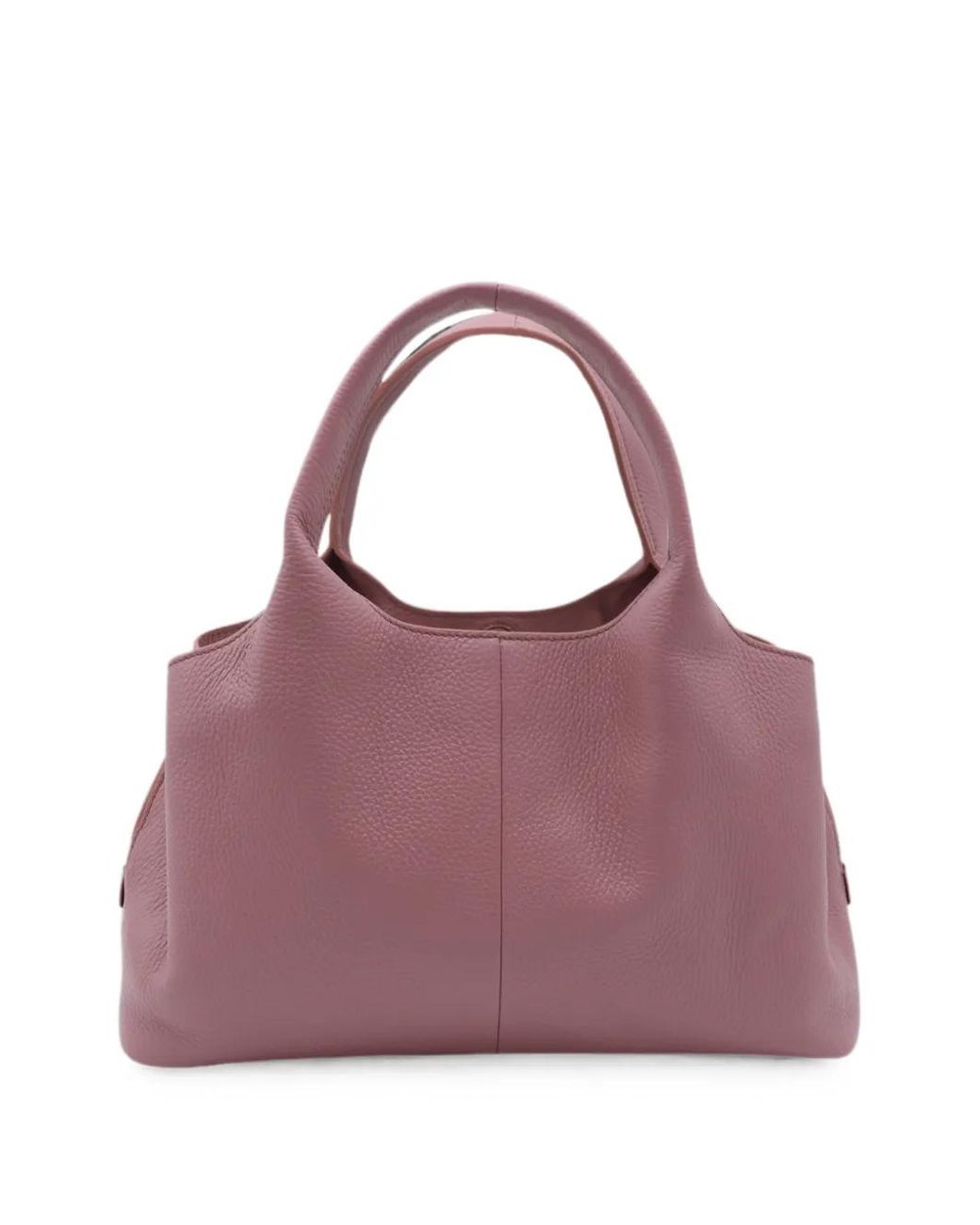 Coccinelle Pink Grained Leather Tote Bag