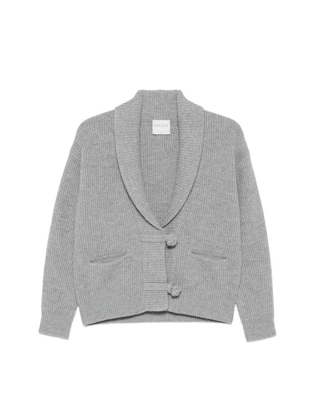 Forte_forte Gray Long-Sleeves Cardigan