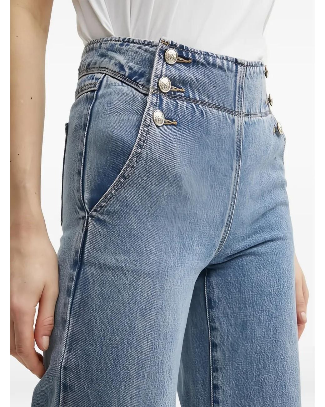 Morgan Blue High-Waist Jeans