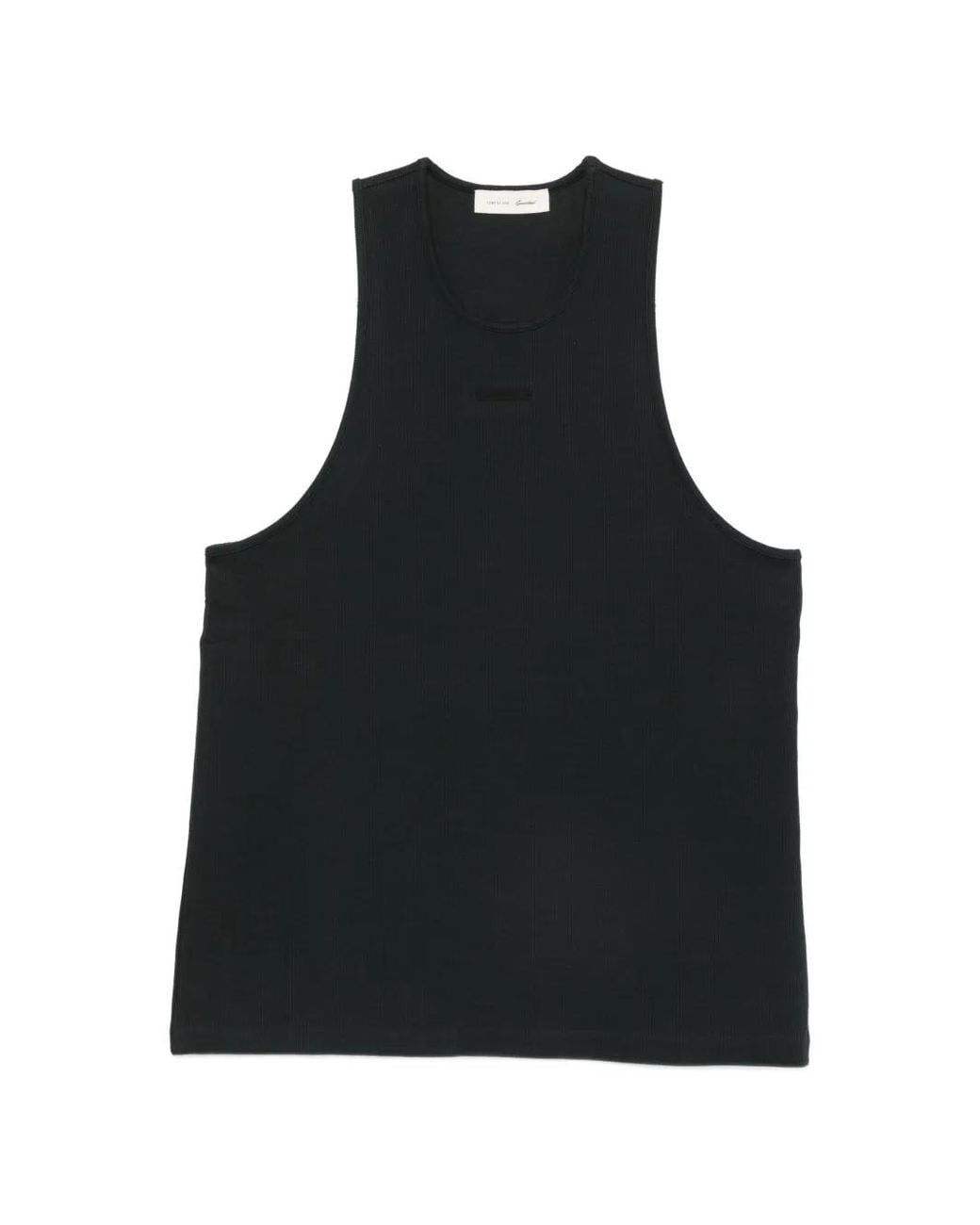 Fear Of God Black Ribbed Tank Top for men