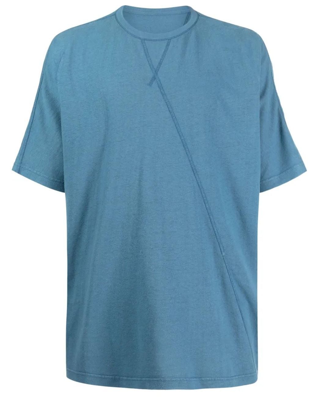 Maharishi Blue Crew-Neck Short-Sleeve T-Shirt for men