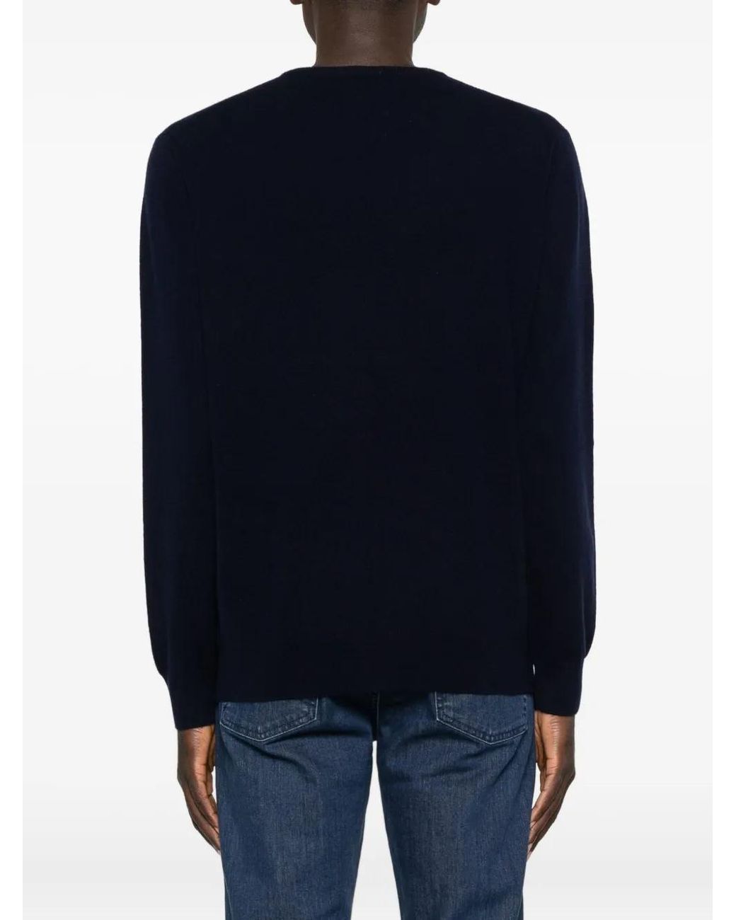 Della Ciana Blue Wool-Cashmere Sweater for men