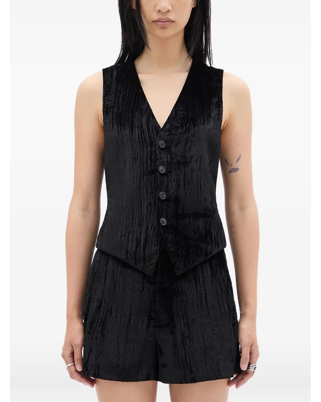 Ann Demeulemeester Black Stanse Classic Waistcoat