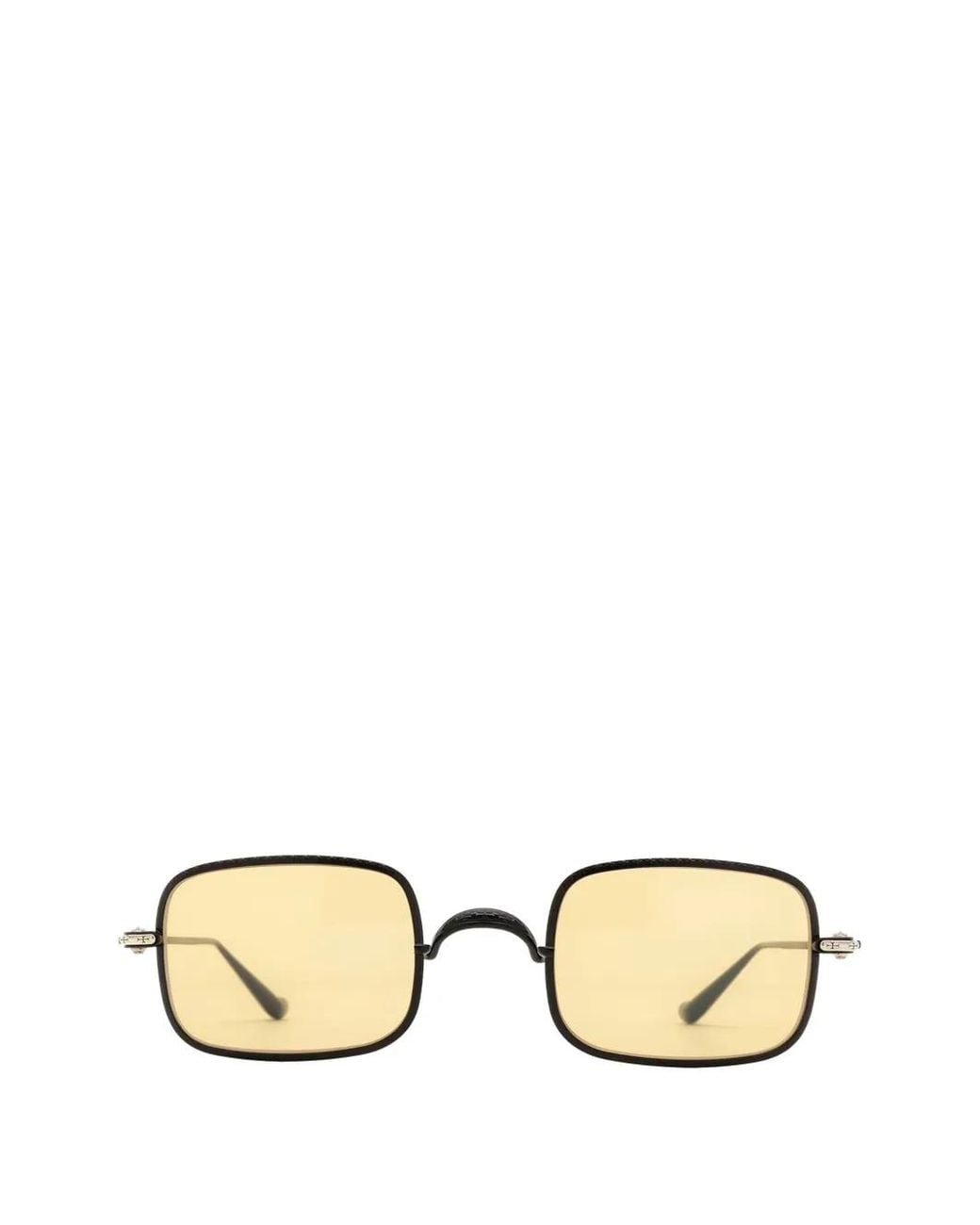 Chrome Hearts Metallic Slot Two Rectangle-Frame Sunglasses