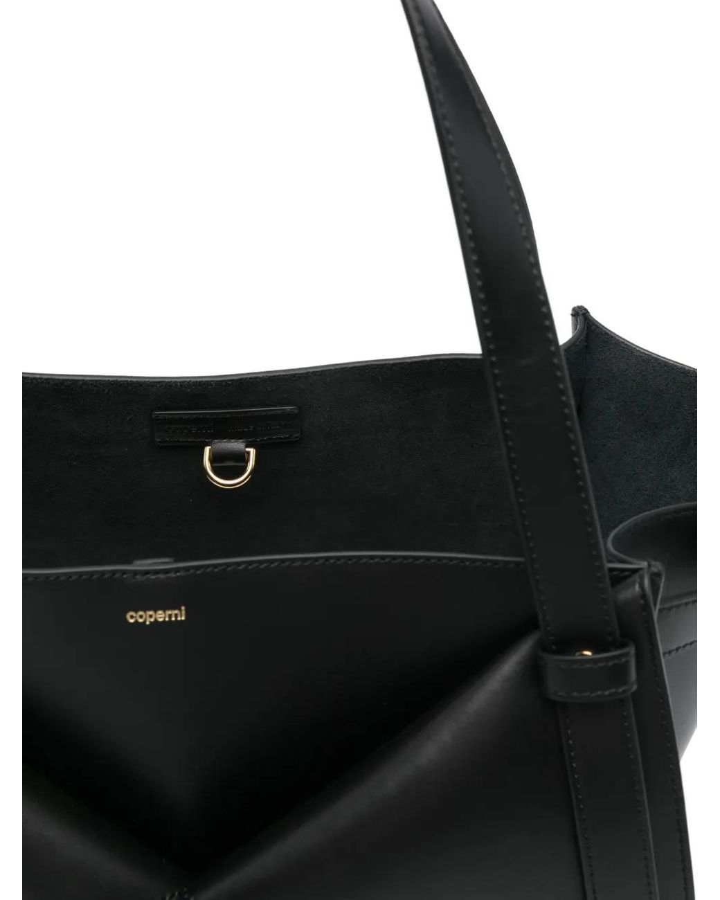 Coperni Black Medium Belt Cabas Folded Tote Bag