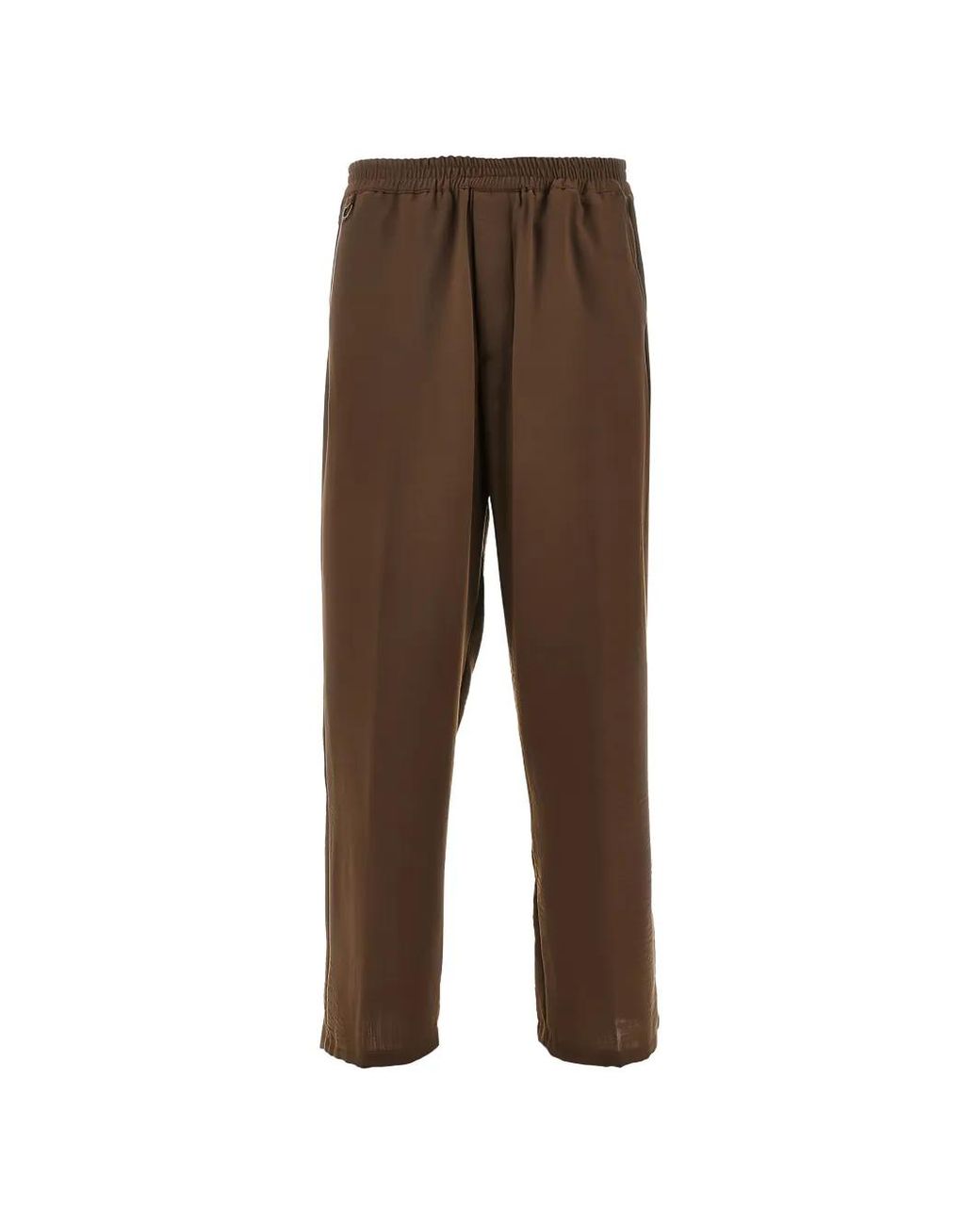 MARSĒM Brown Elasticated-Waist Trousers for men