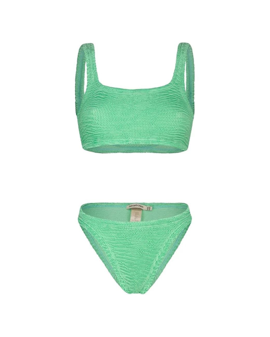 Paramidonna Green Emily Textured Swimsuit
