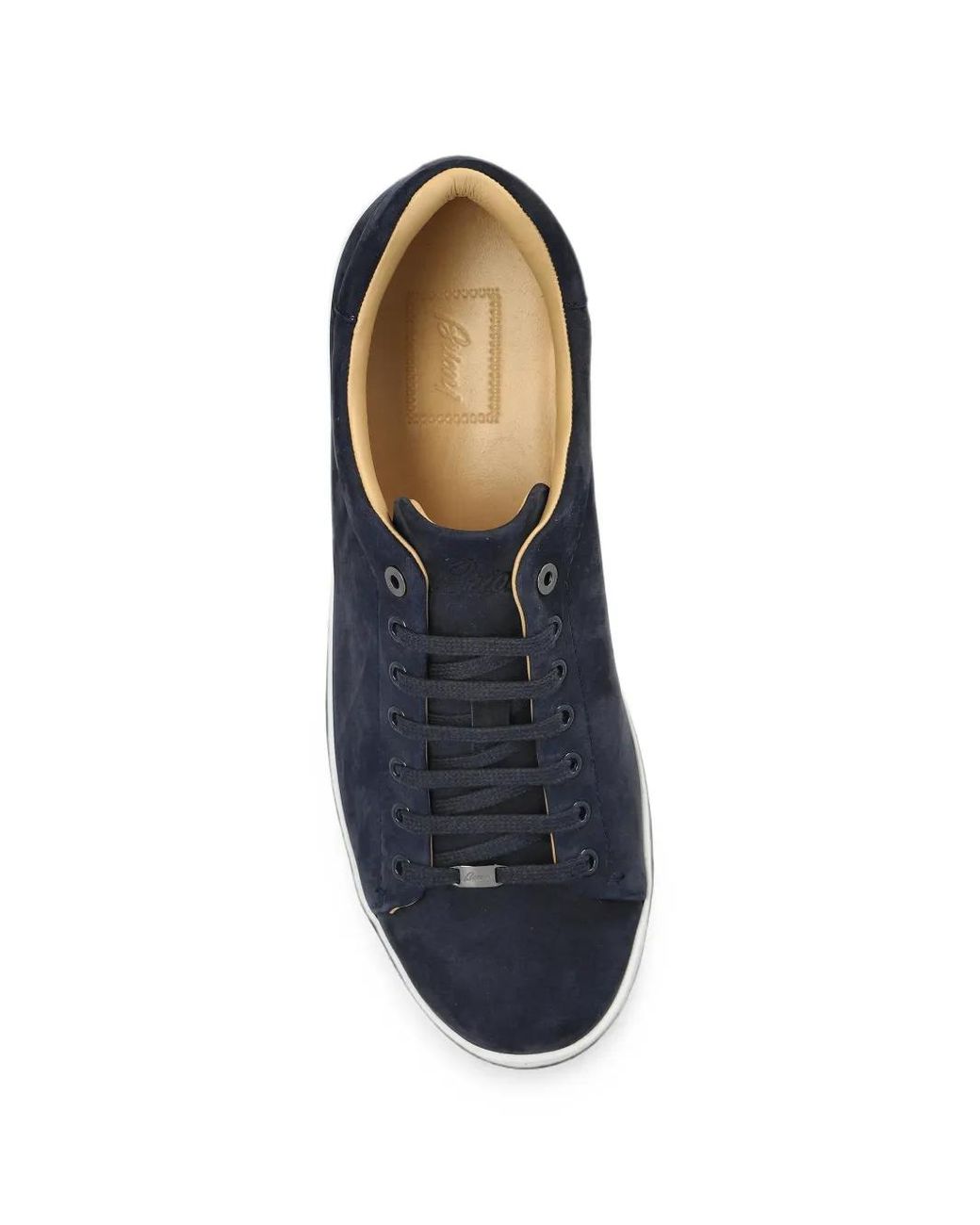 Brioni Blue Suede Sports Shoes for men