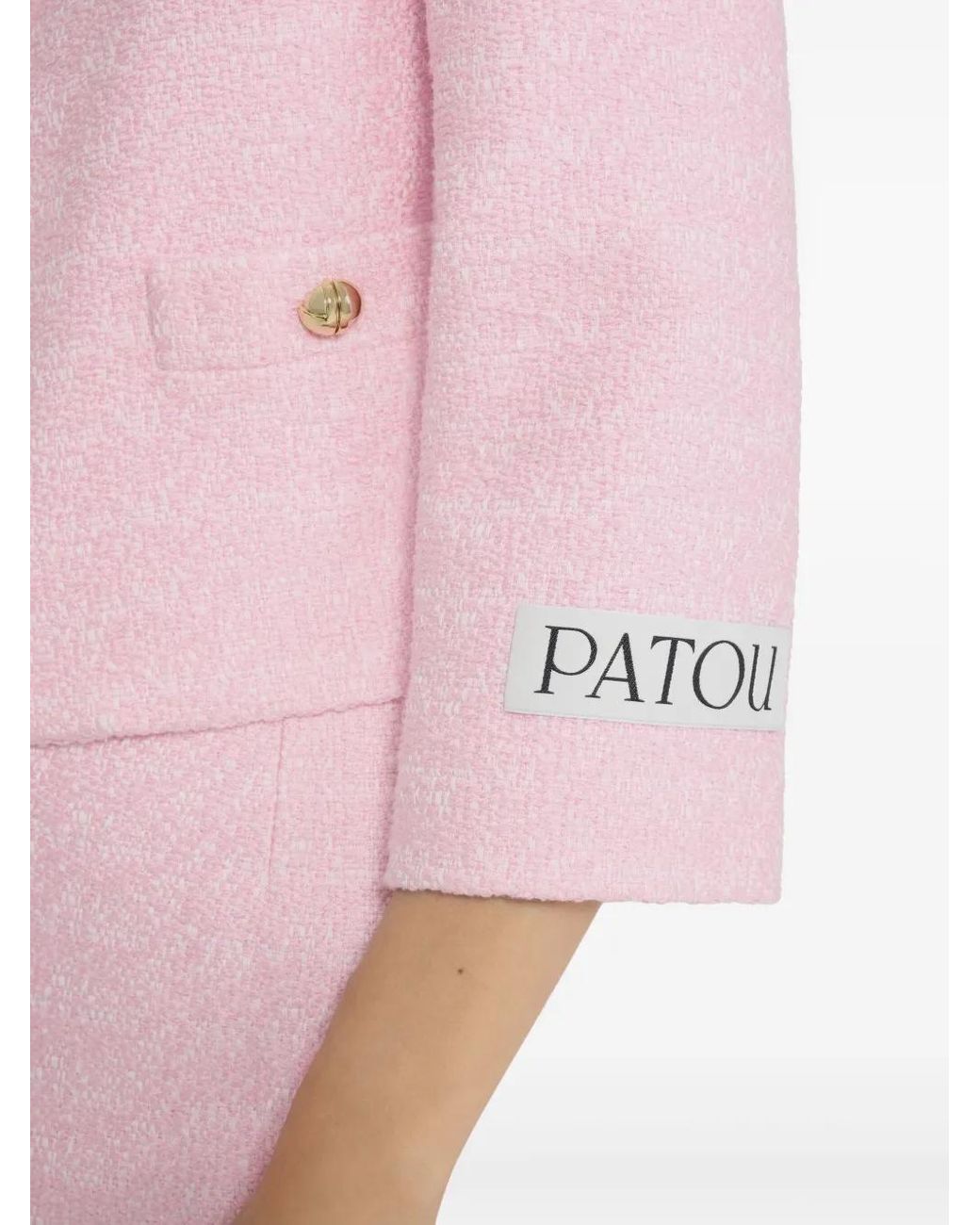 Patou Pink Collarless Jacket