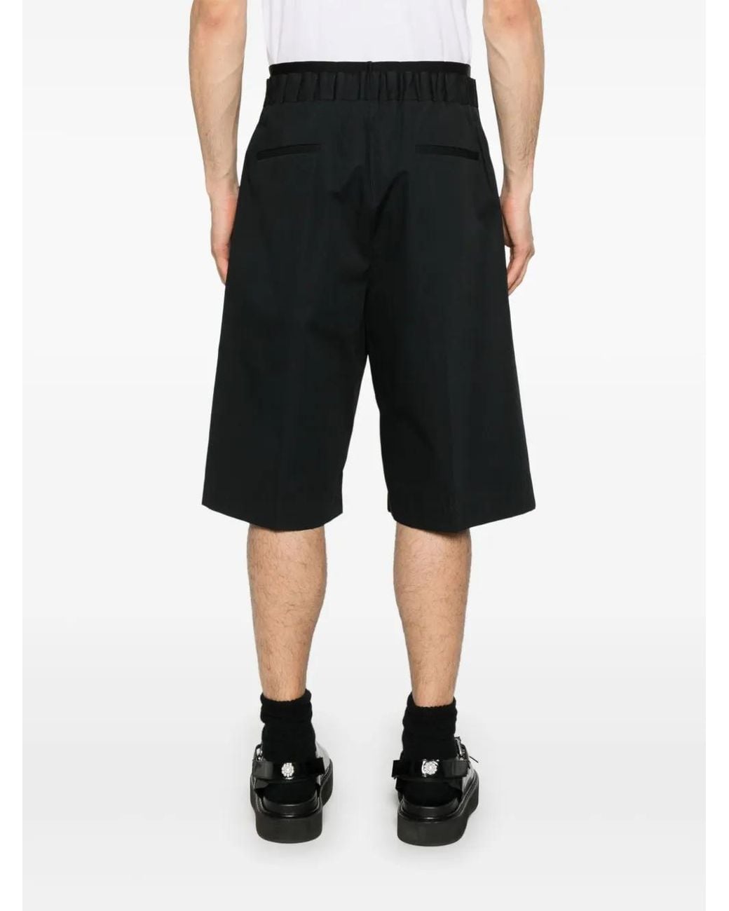 OAMC Black Double-Layer Shorts for men