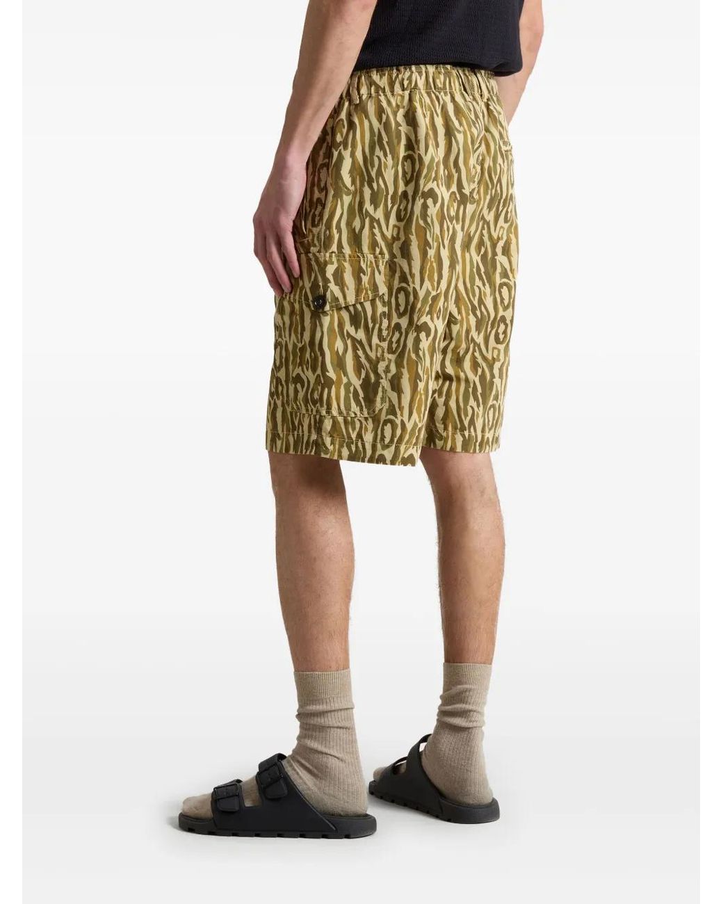 Woolrich Yellow Shadowbark Cargo Shorts for men