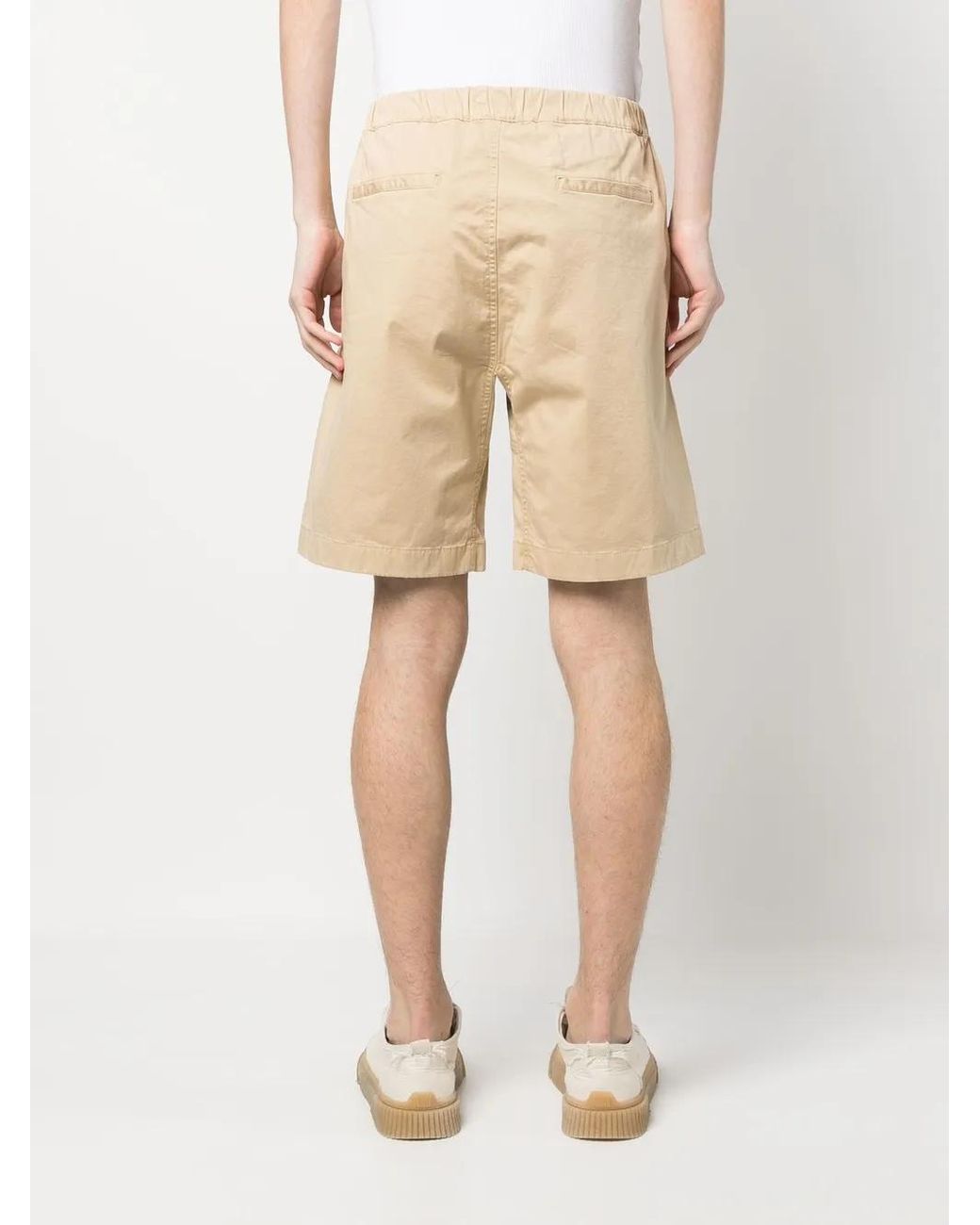 Woolrich Natural Waist-Strap Shorts for men