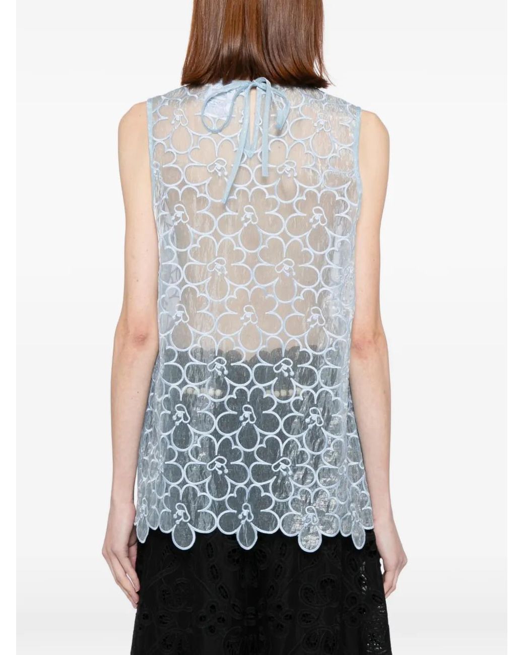 CECILIE BAHNSEN Blue Cbcerise Vest