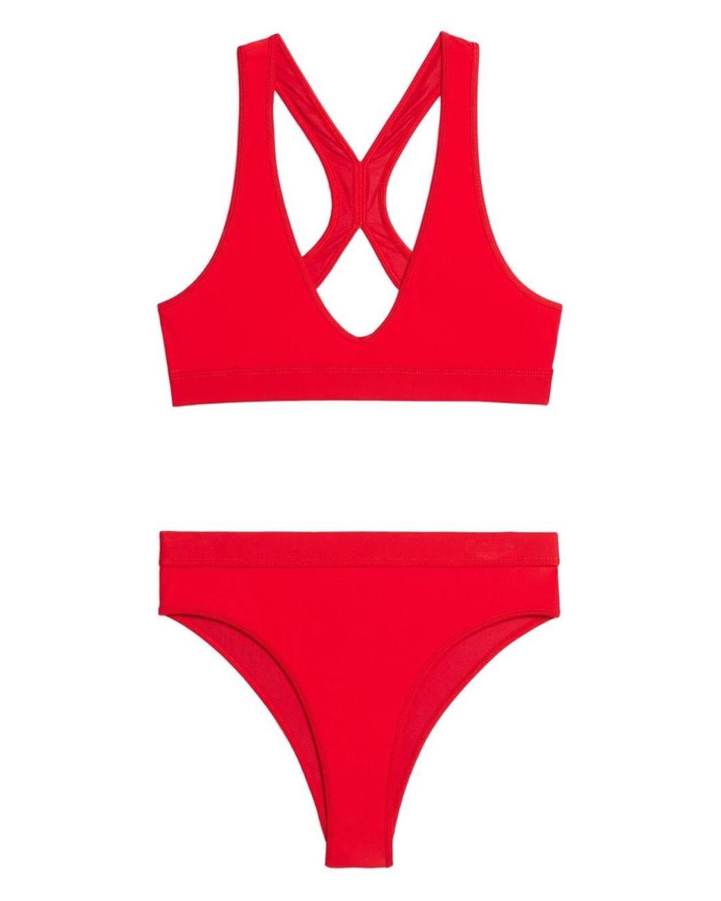 Larry Belmont Robijn congestie Ami Paris Effen Bikini in het Rood | Lyst NL