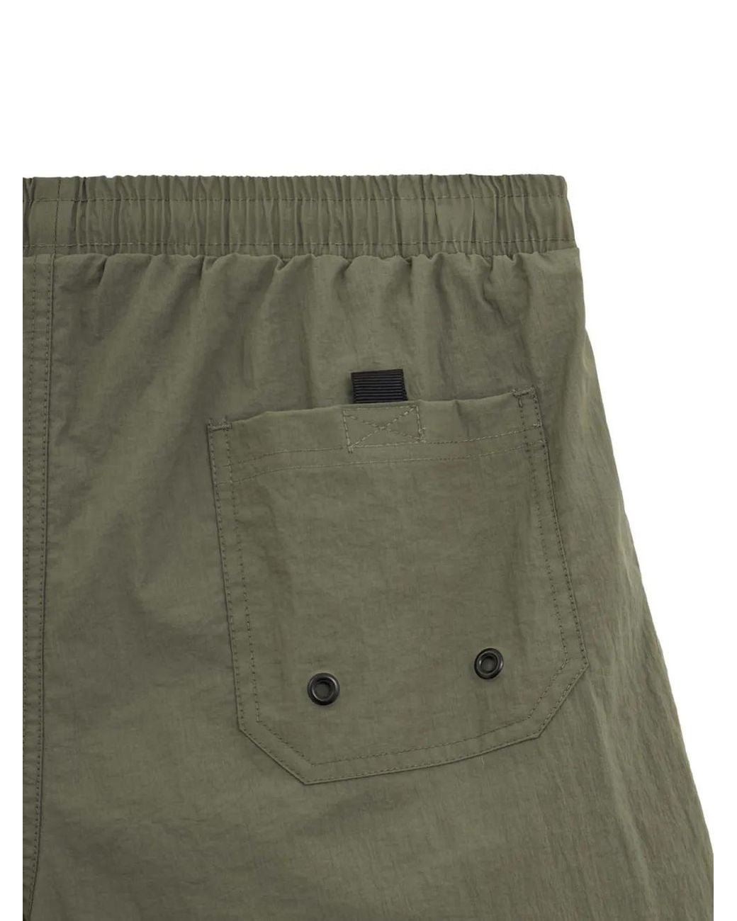 Aspesi Green Drawstring Swim Shorts for men